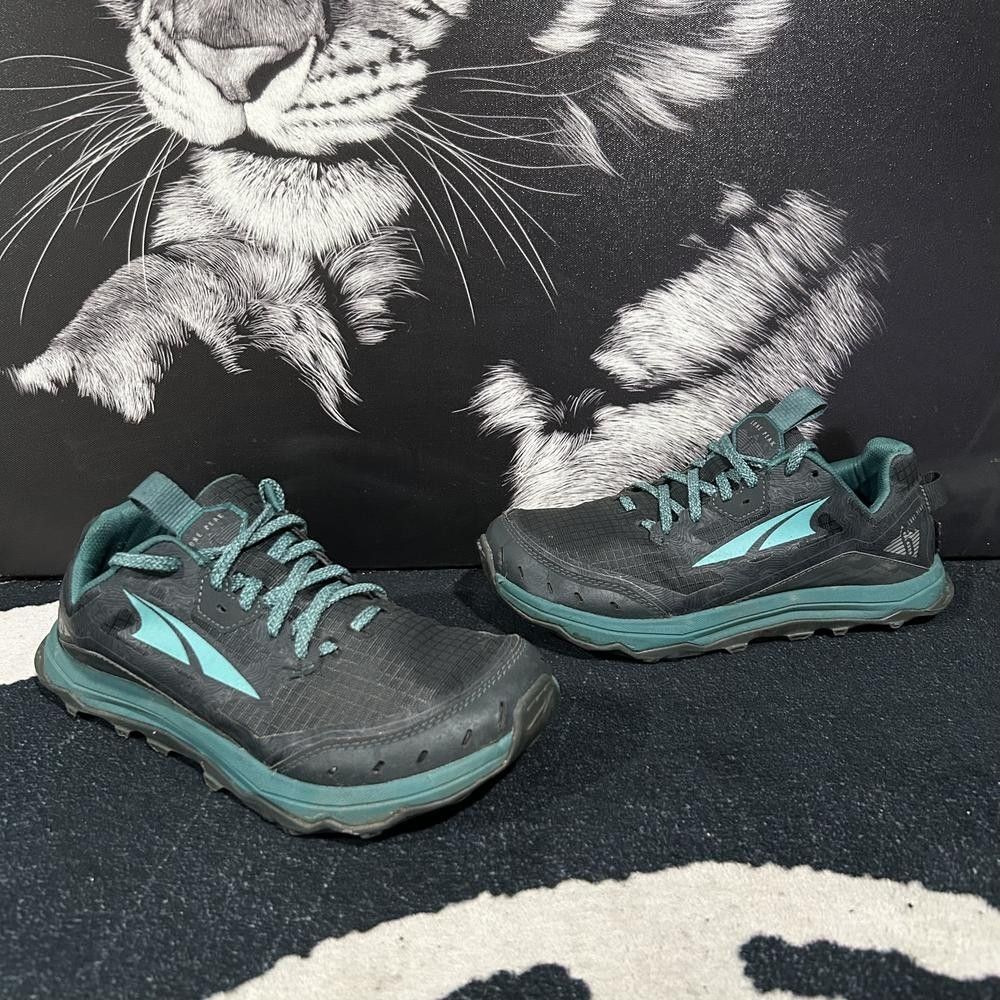 Altra Lone Peak 6 AL0A548E043 Athletic Shoes Womens 7.5 Black Mesh Trail Running